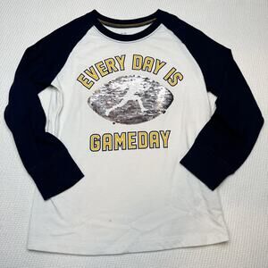 Oshkosh Flip Sequin Football Raglan